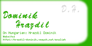 dominik hrazdil business card